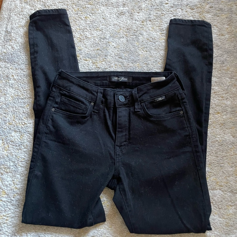 Mavi Black Skinny Jeans with Stretchy Fit